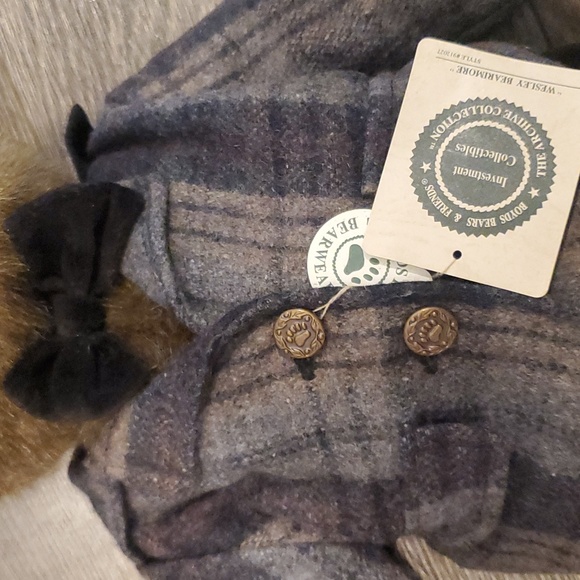 Boyds 16" Plush Mocha Bear WESLEY BEARIMORE Archive Collection Suit & Tie - Picture 6 of 9